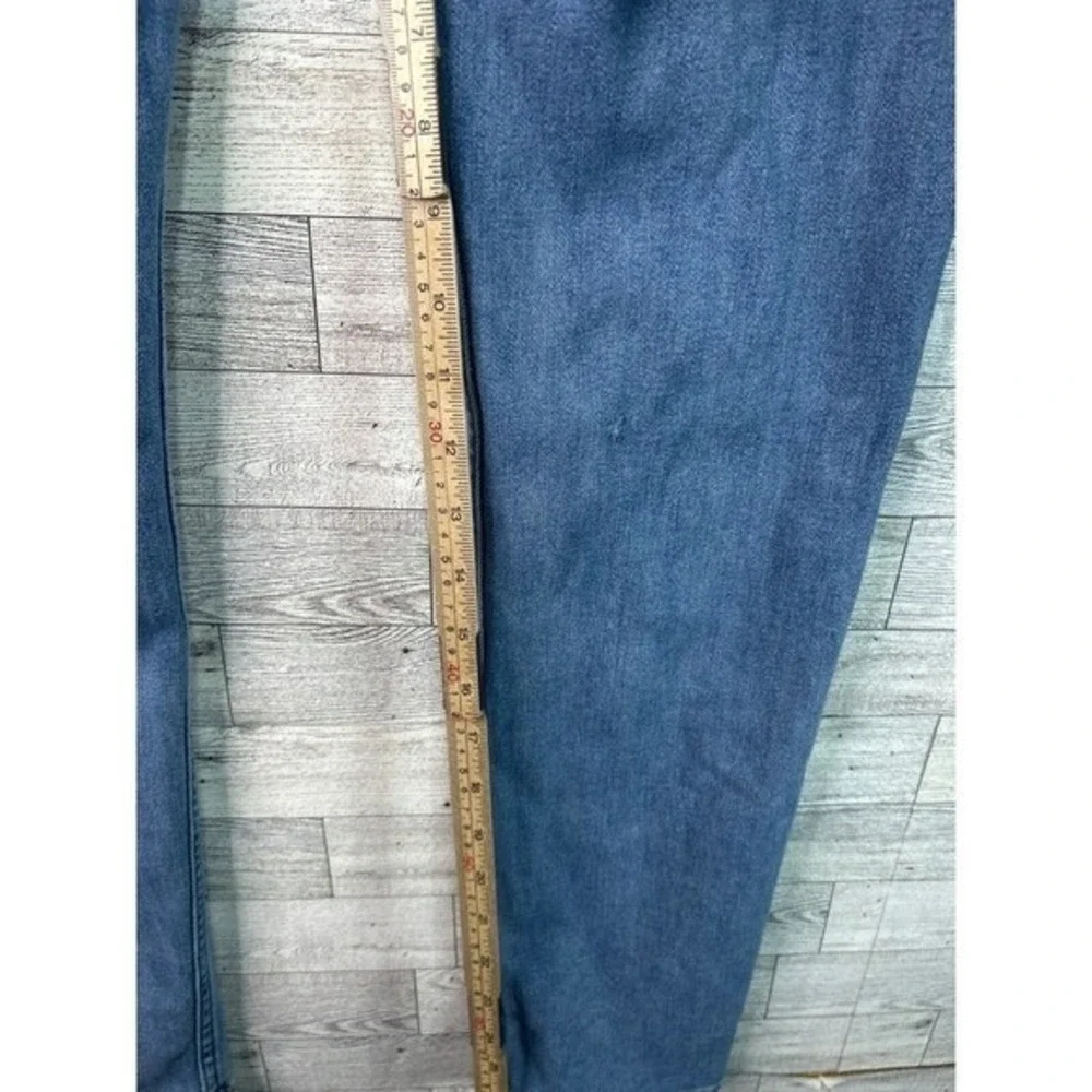 Hollister 33x32‎ Mens Slim Straight Epic Flex Distressed Ripped Blue Jeans